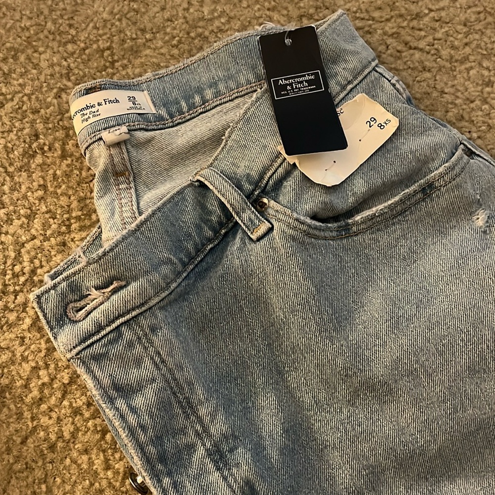 Abercrombie & Fitch Curve Love Dad Jeans